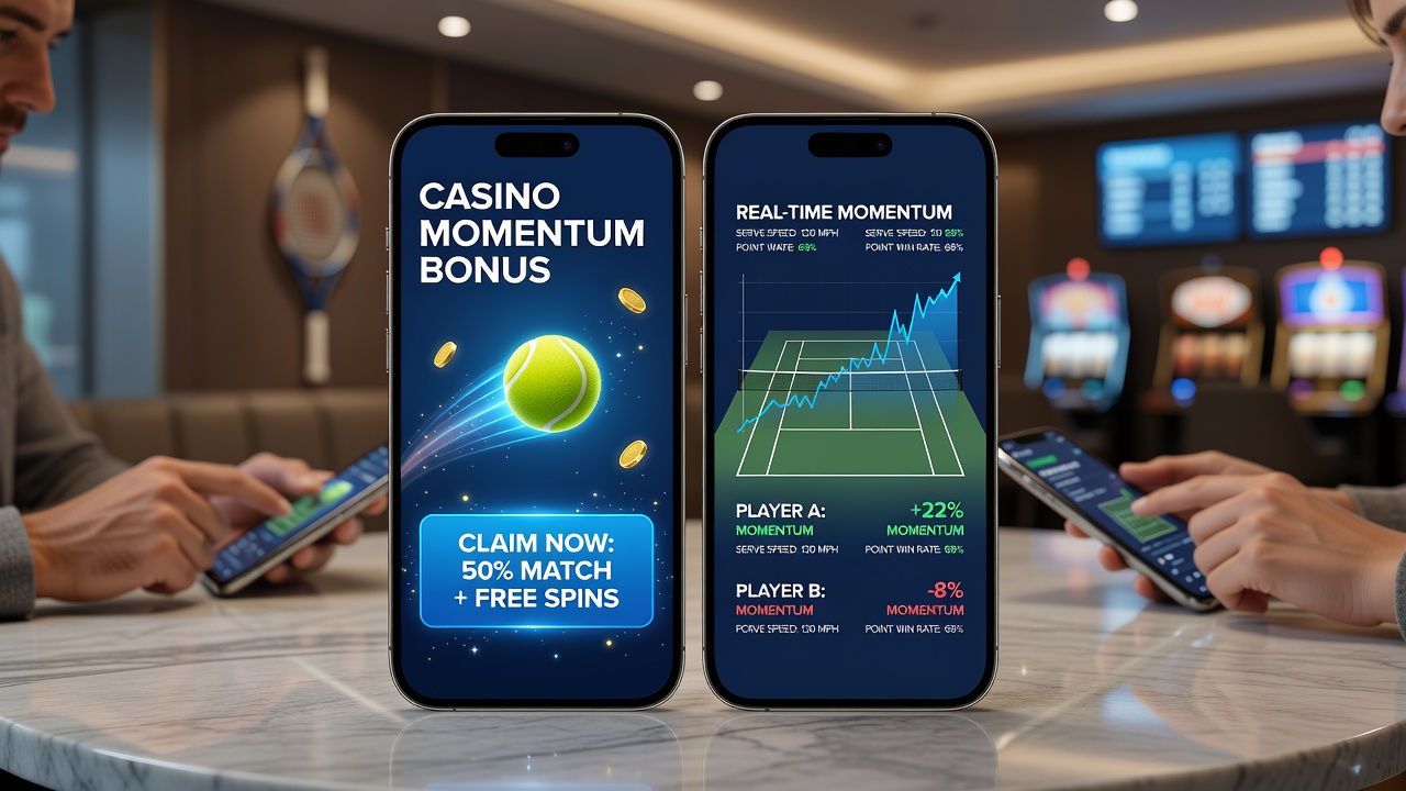 Portable Plattform mit synchronisierten Tennis-Momentum-Daten und Casino-Belohnungen