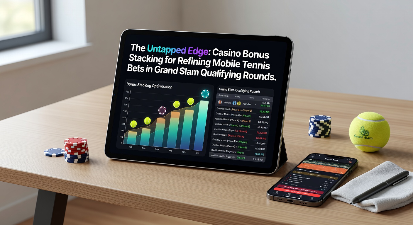Darstellung mobiler Wett-Interfaces mit Fokus auf Tennis-Qualifikationsspiele und Bonus-Management